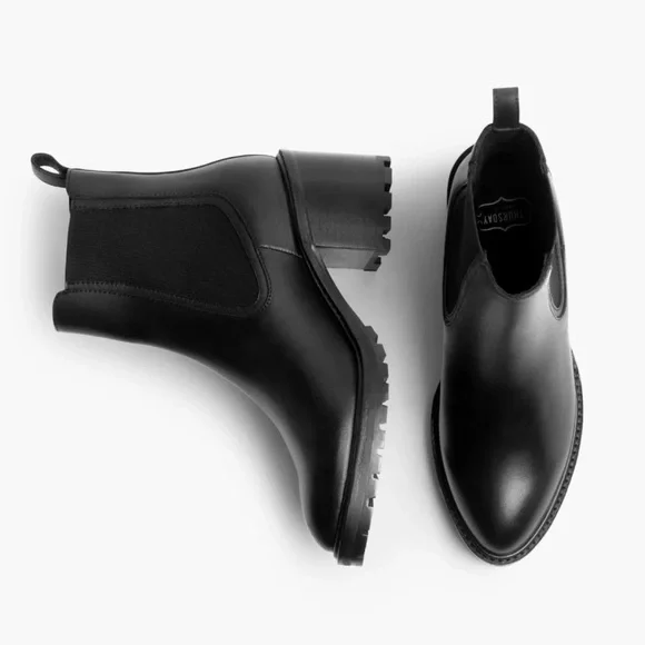 Thursday Boot Company Knockout Boot in Black (Size: 8) - Heeled Chelsea Boot - Picture 3 of 8